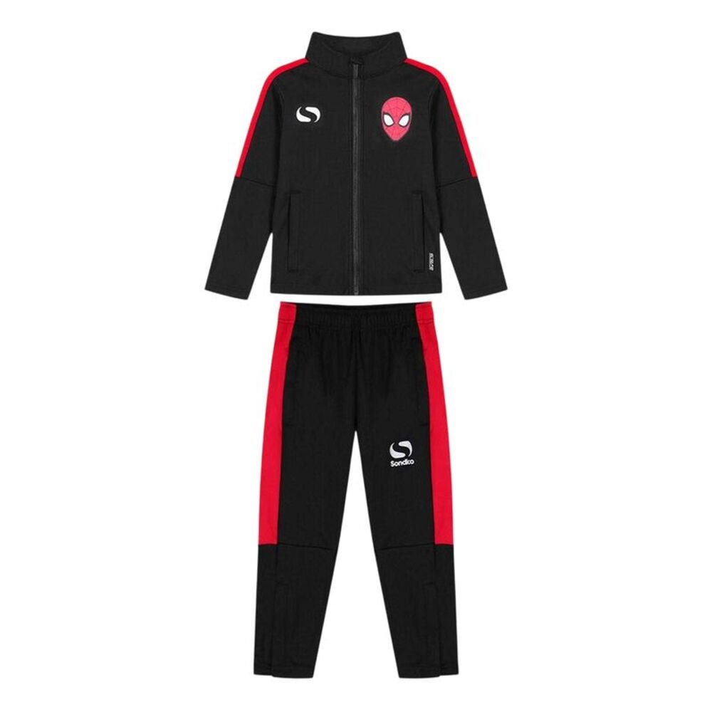 Spider-Man Childrens/Kids Ankle Slit Tracksuit / Red/Black